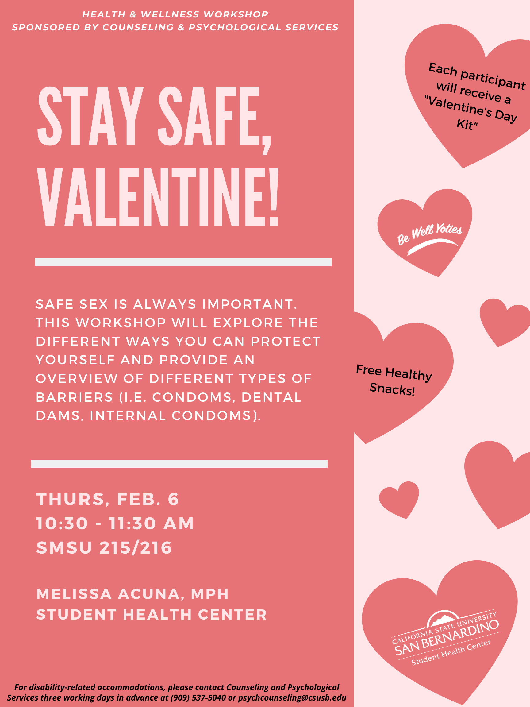 Stay Safe, Valentine! | CSUSB
